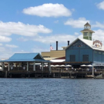 The Boathouse Restaurant at Disney Springs view from amphicar