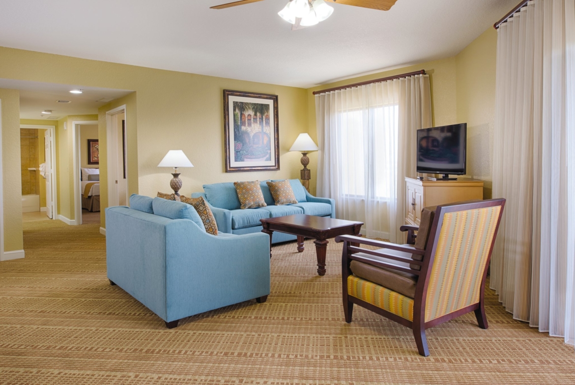 Wyndham Bonnet Creek Living Area