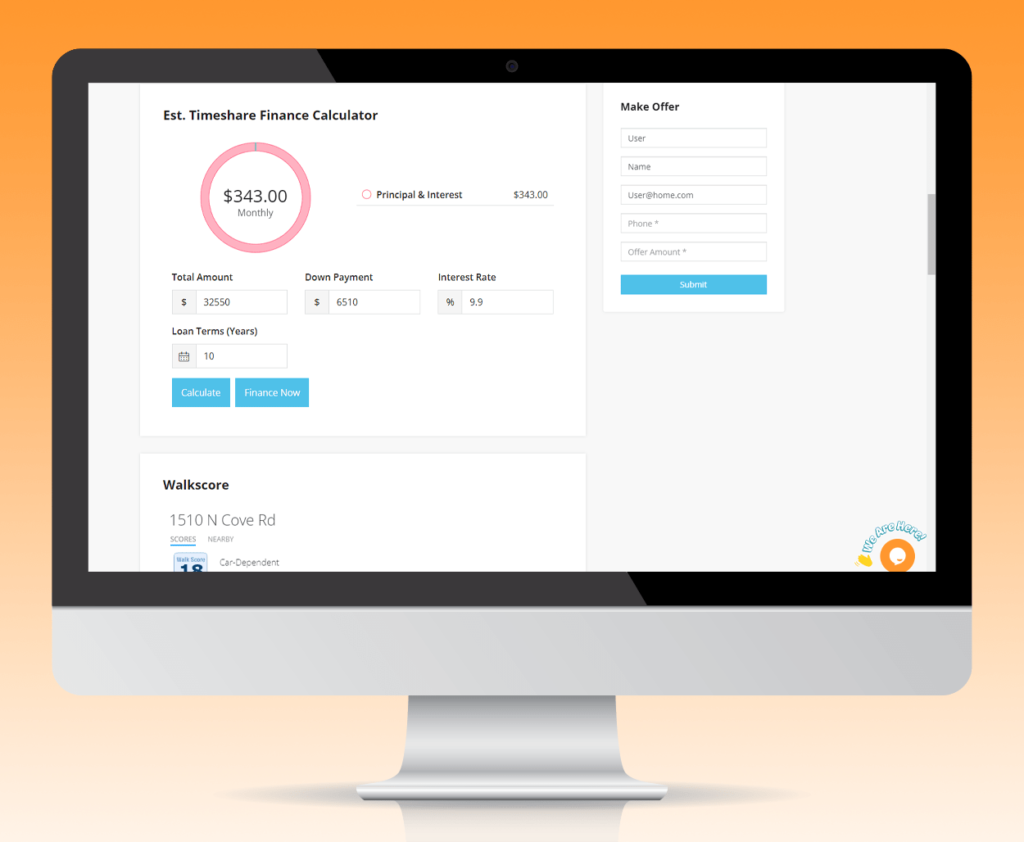 Timeshare Finance Calculator to help with a timeshare loan