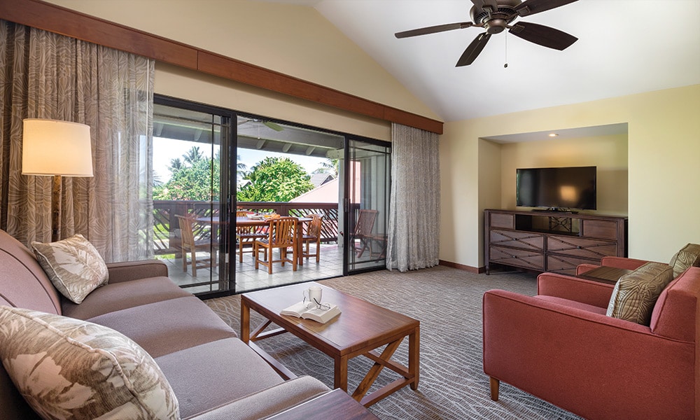 Club Wyndham Hawaii At Kona Hawaiian Resort 2 Bedroom Living