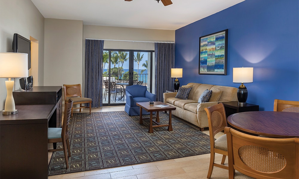 Club Wyndham Hawaii At Royal Sea Cliff 1 Bedroom Deluxe Living