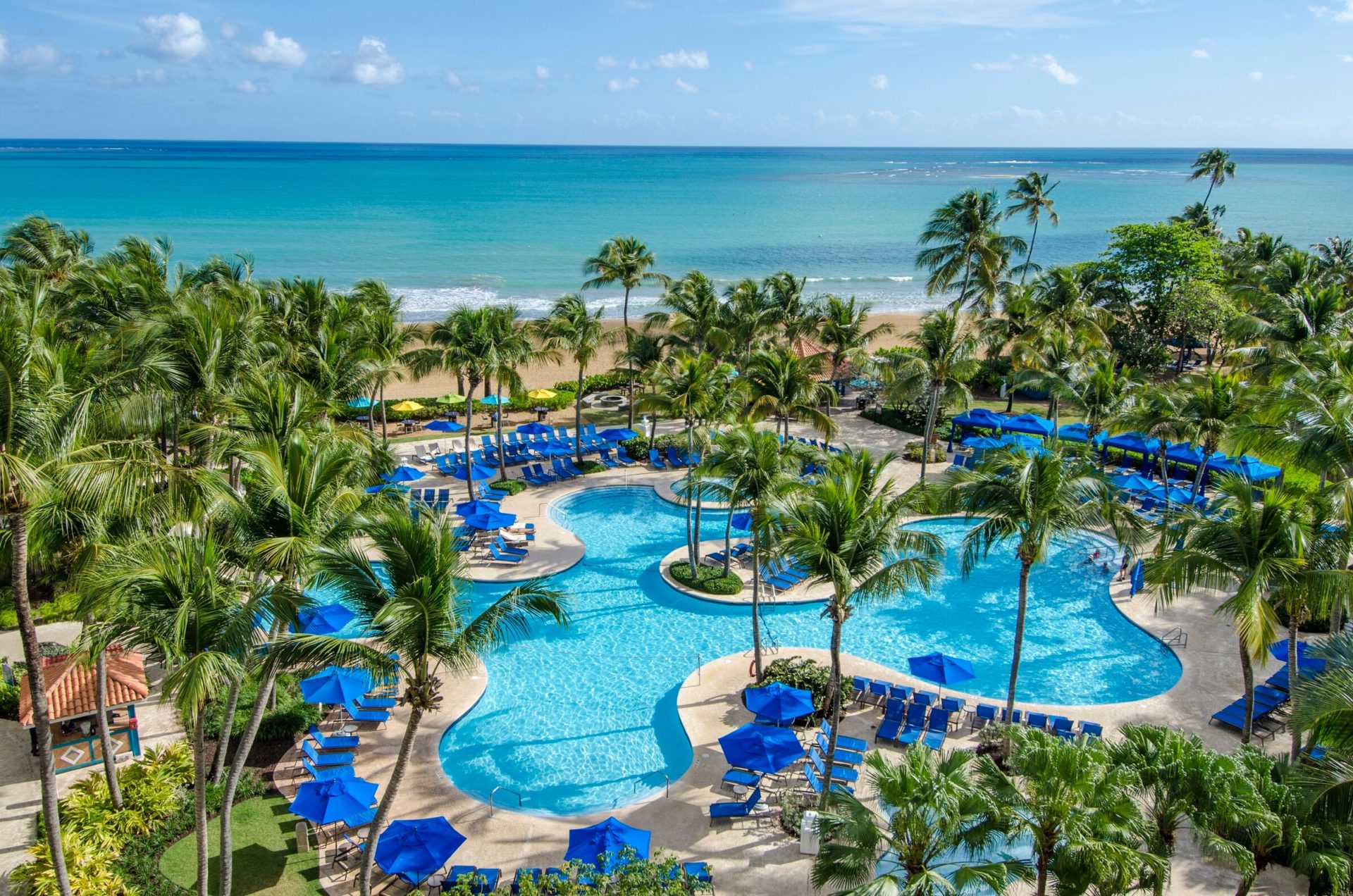 Club Wyndham Margaritaville Rio Mar Aerial Pool Overview