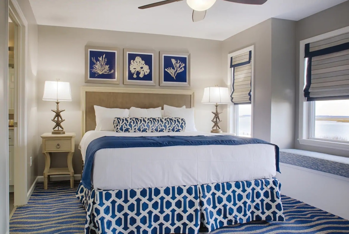 Club Wyndham Ocean Ridge Bedroom Blue 2