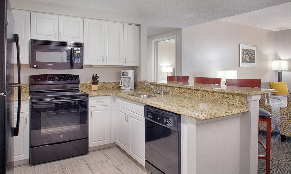 Club Wyndham Ocean Walk 1 Bedroom Suite Kitchen Area