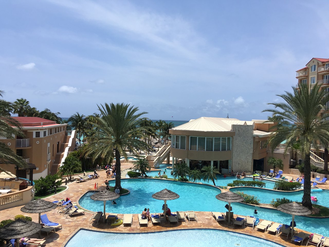 Divi Aruba Phoenix Beach Resort Pool Overhead