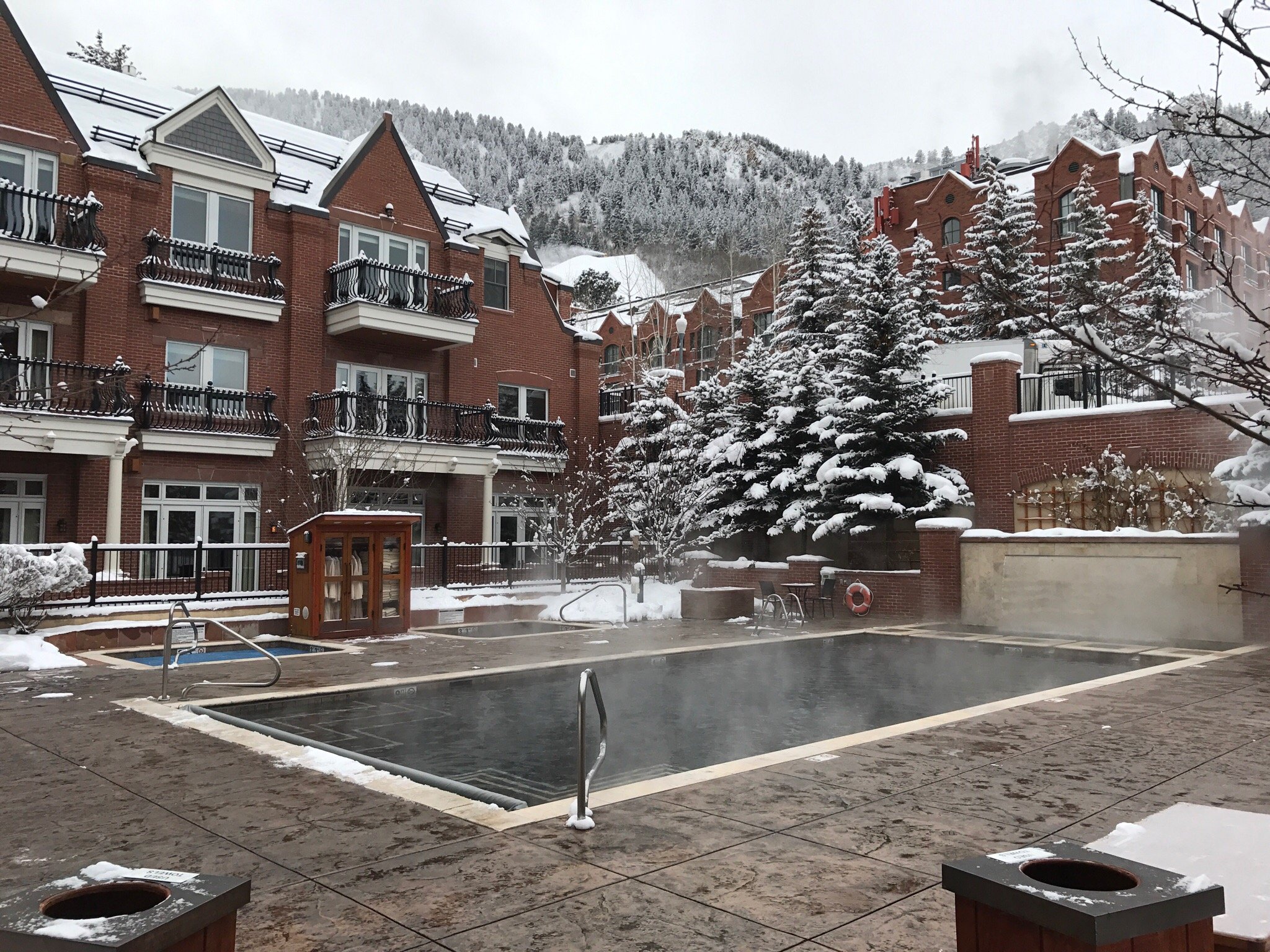 Hyatt Grand Aspen Pool during Winter
