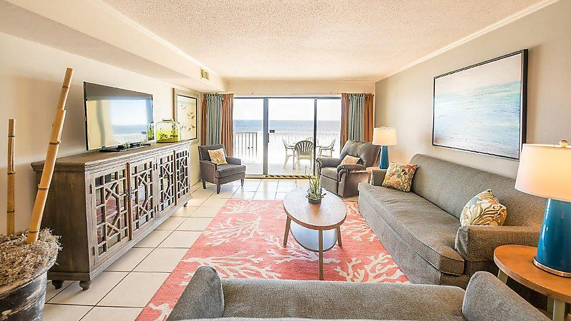 Shoreline Towers Two Bedroom Living Area