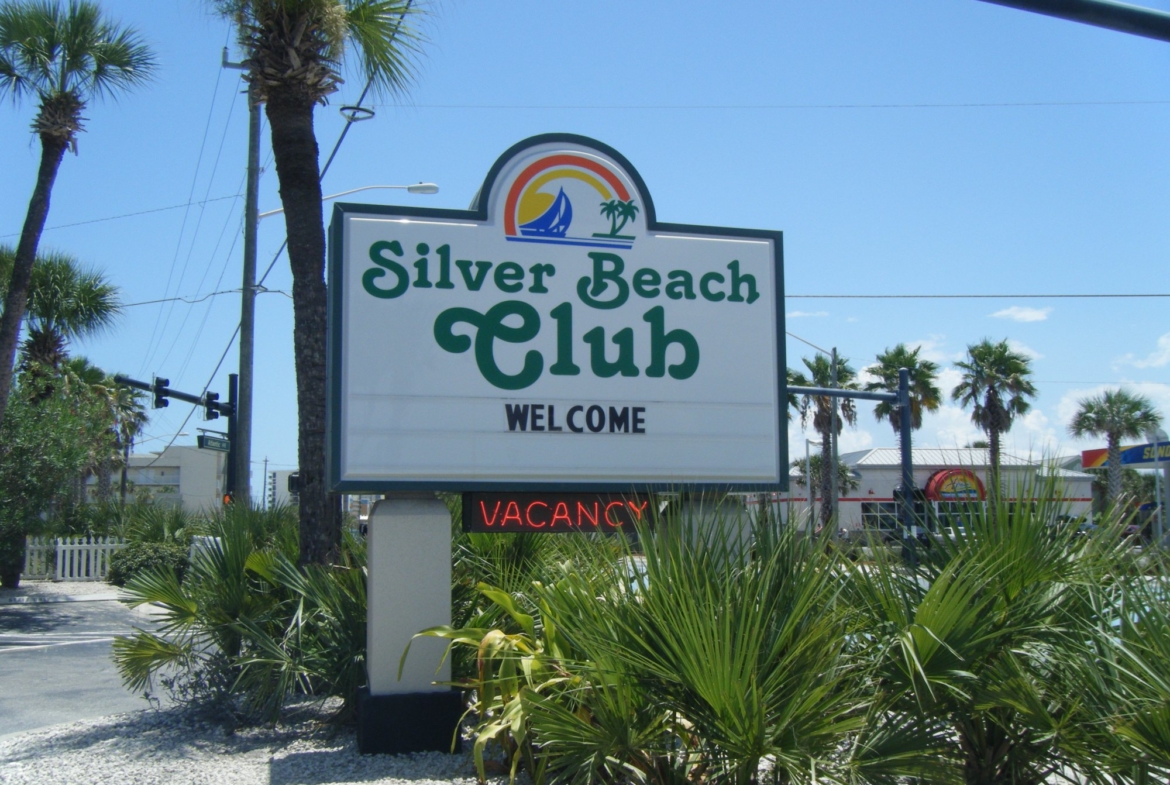 Silver Beach Club Resort Condo Sign