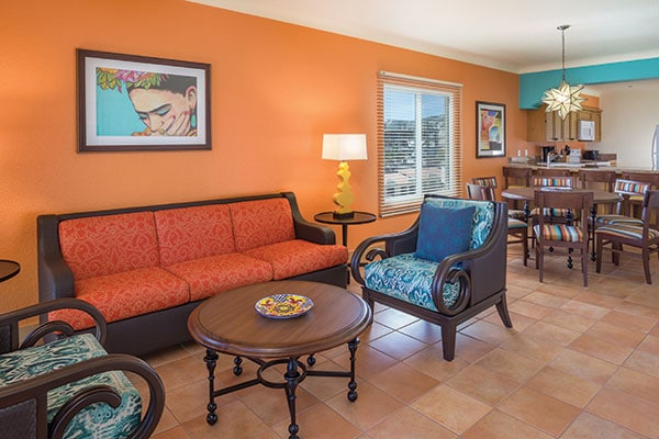 Worldmark Coral Baja 2 Bedroom Living Room