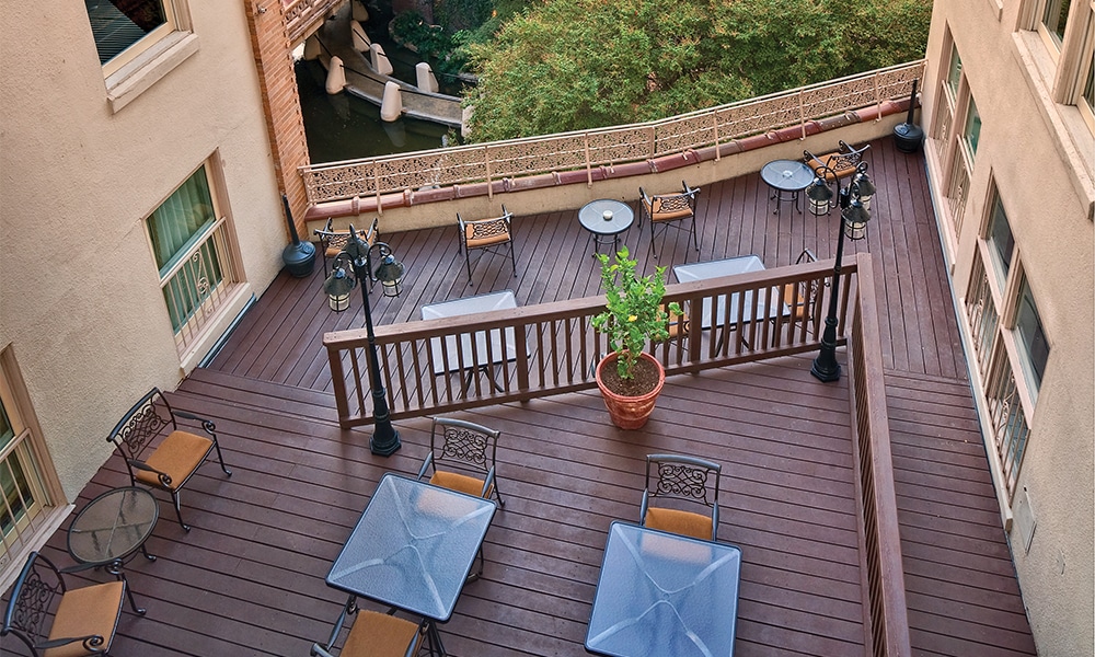 Club Wyndham Riverside Suites Patio Overhead