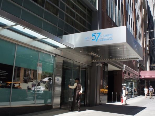 West 57th Street by Hilton Club Entrance NYC