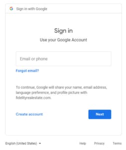 Register by Google - Sign In