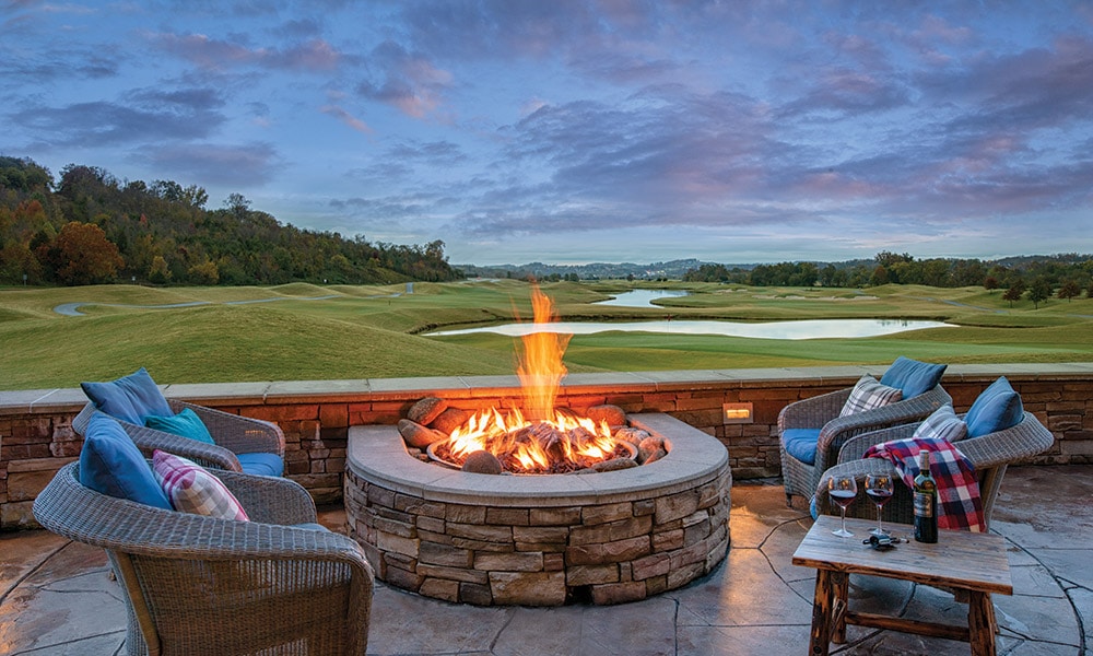 Club Wyndham Great Smokies Lodge Firepit