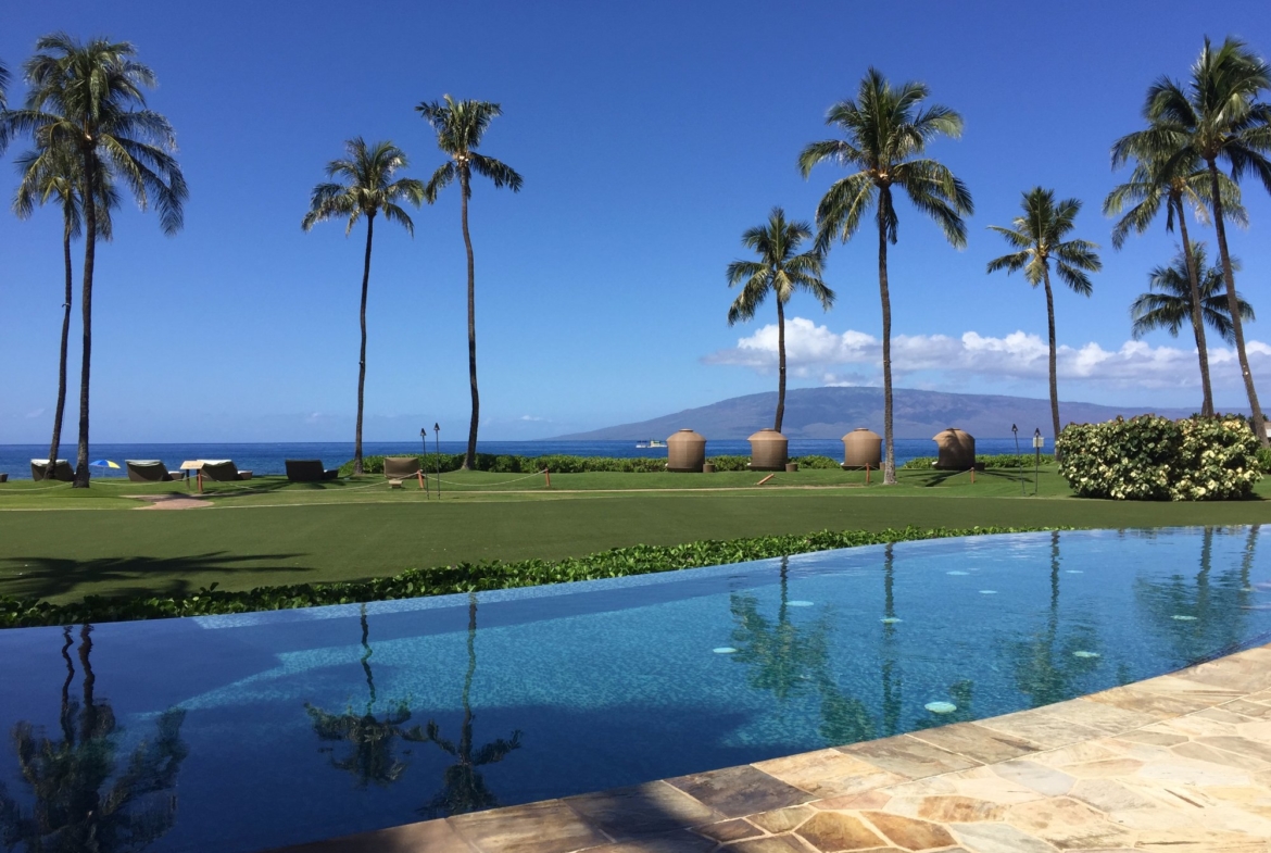 Hyatt Kaanapali Beach Pool Area