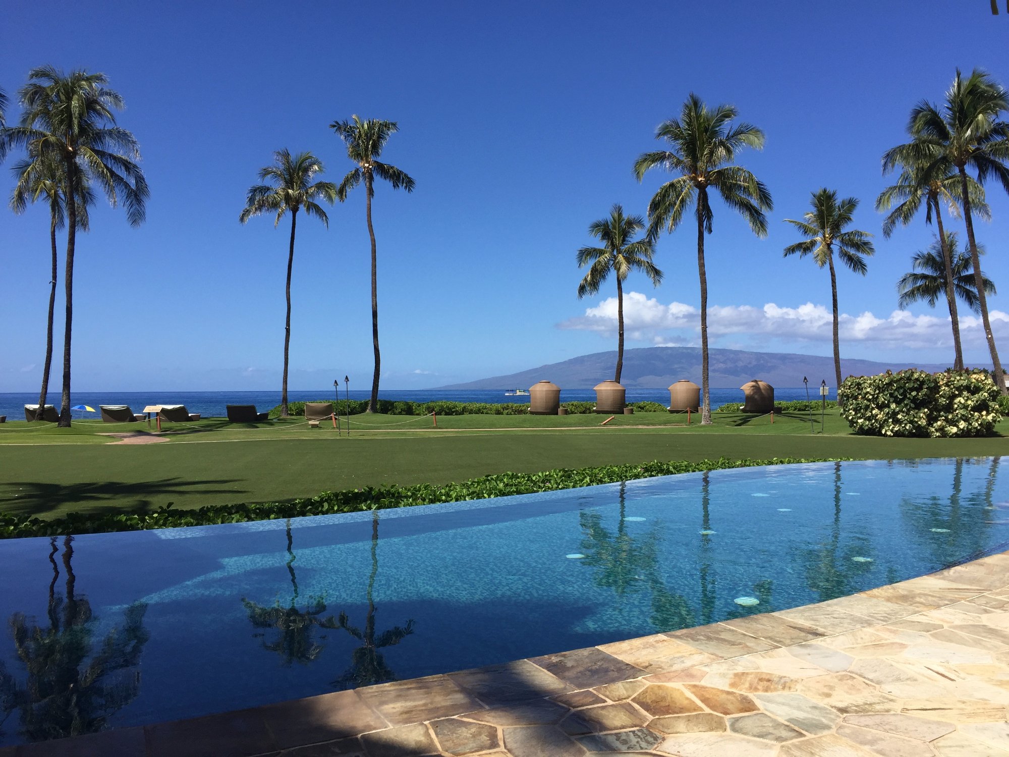 Hyatt Kaanapali Beach Pool Area