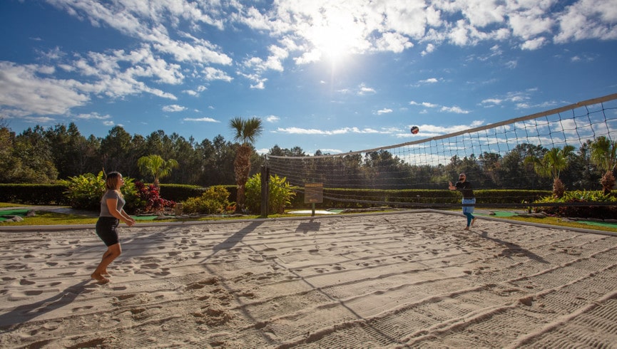 volleyball court at westgate leisure