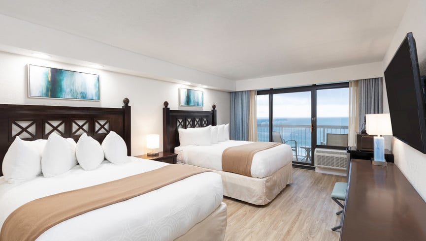 double bed room at oceanfront