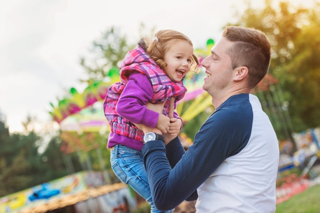 Father Daughter Fun At Park