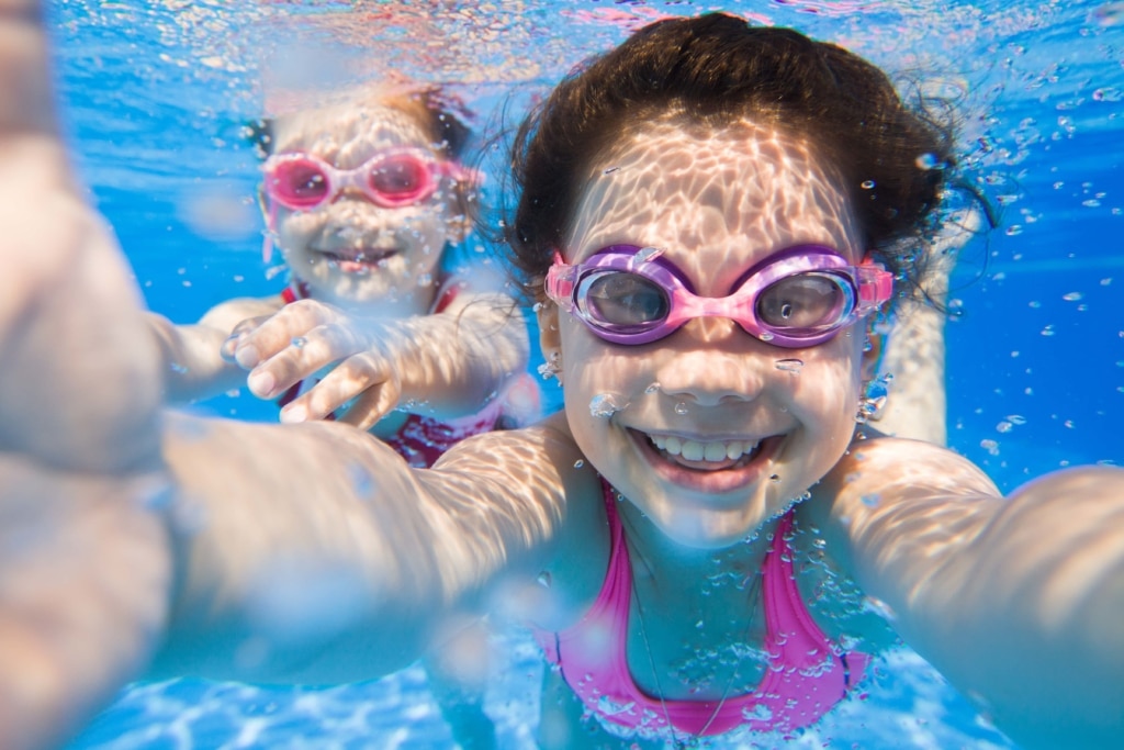 Kids In Swimming Pool