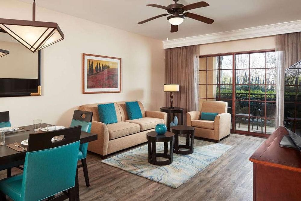 Hilton Grand Vacations at MarBrisa Living Room