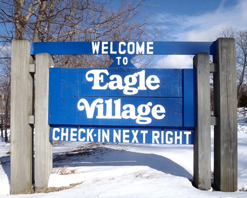 Eagle Village At Tamiment Resort welcome sign