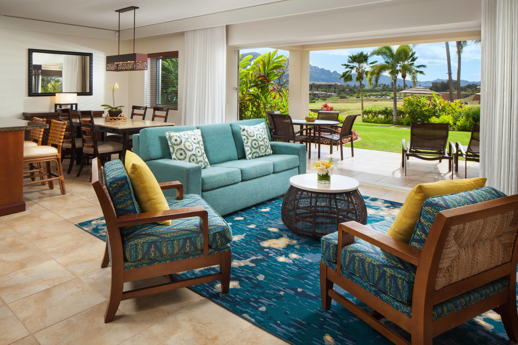 Marriott's Kauai Lagoons - Kalanipu'u living room