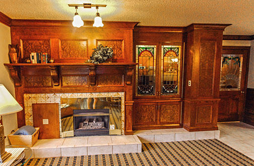 Sunburst Resort Condominiums fireplace