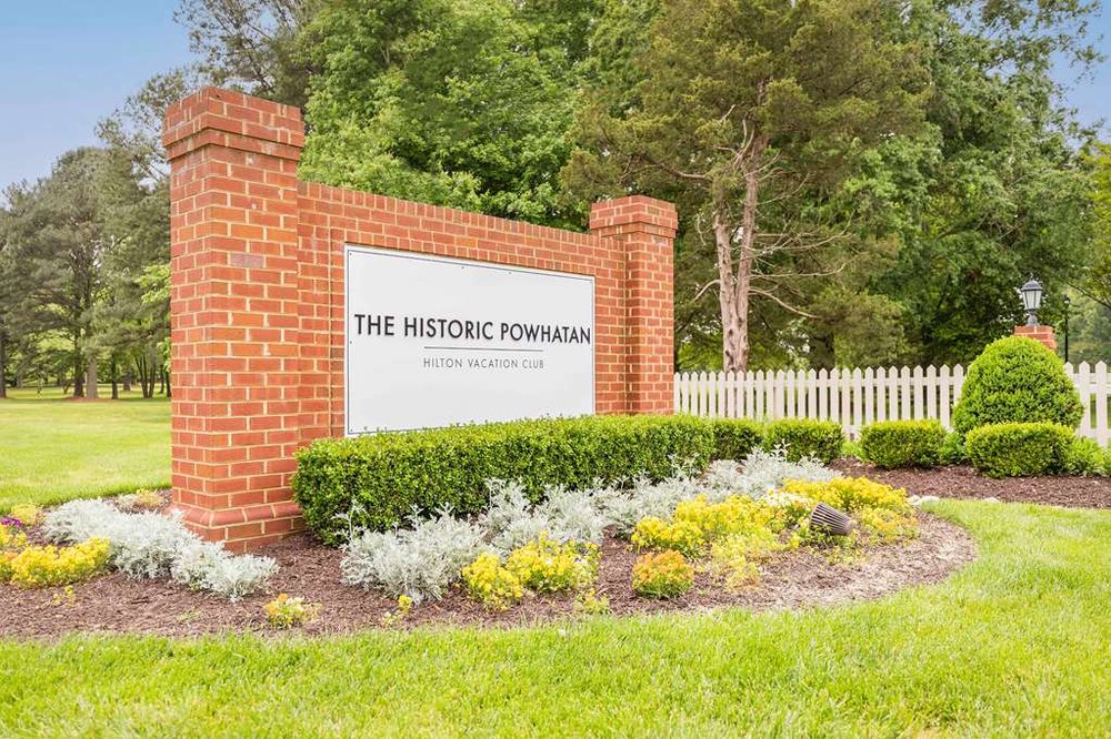 historic powhatan williamsburg property location, hilton vacation club