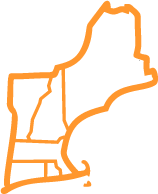 New England Map of states to visit in the fall