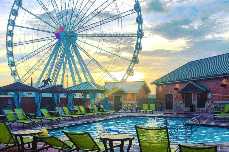 Why do People Buy Timeshares: Margaritaville Island Hotel Pigeon Forge Pool Area