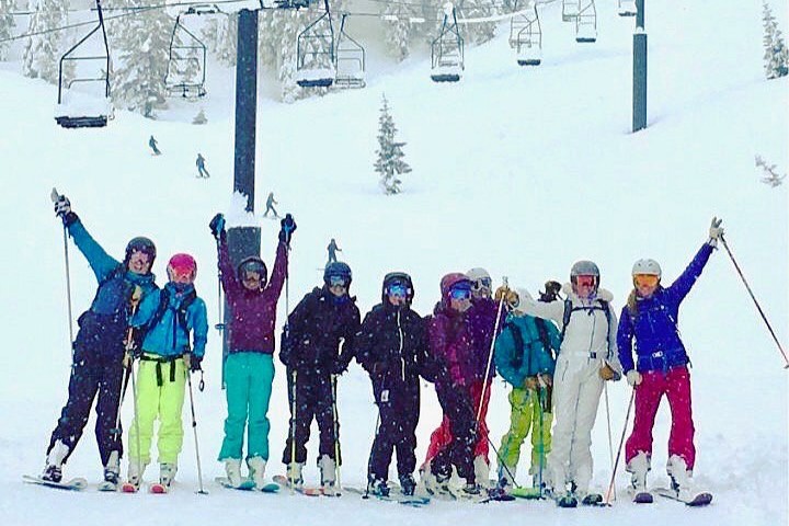 Skiers on Palisades Mountain