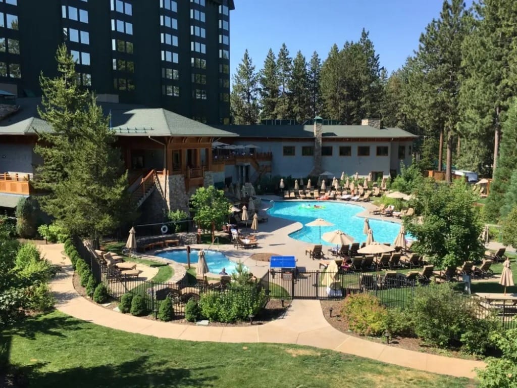 Hyatt Lake Tahoe Pool; summer mountain vacations