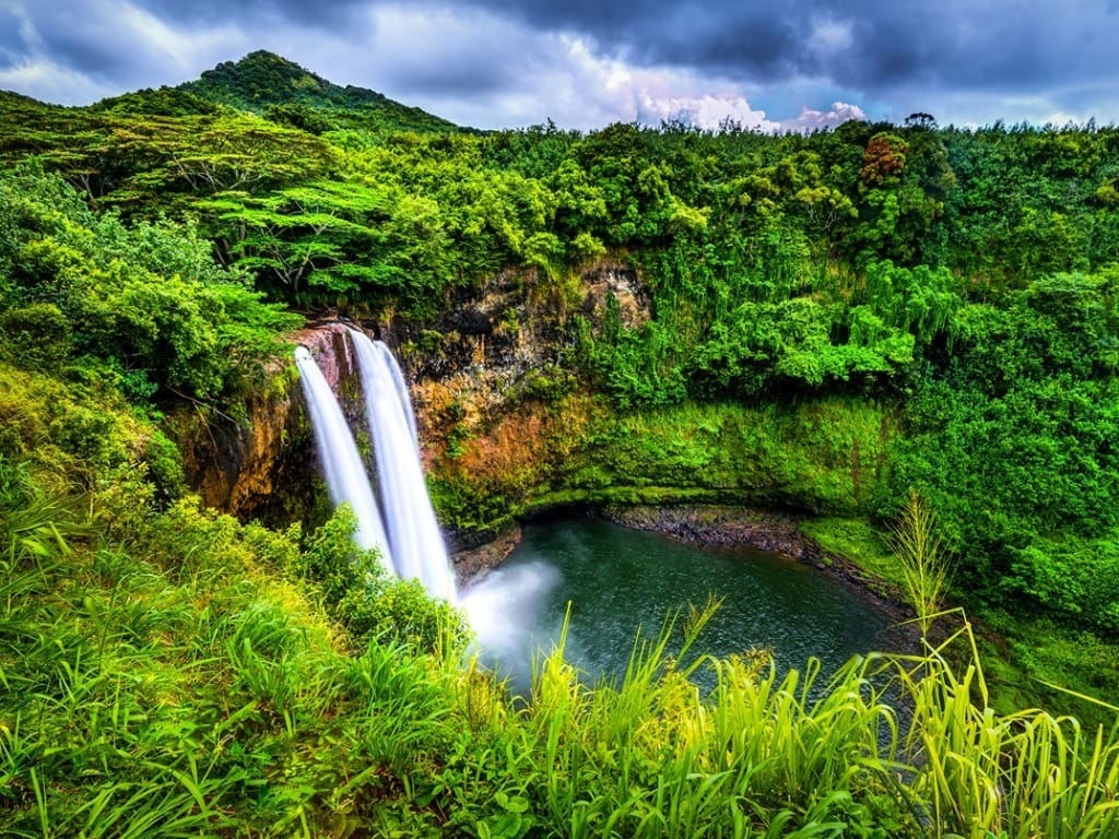 wailua falls kauai; 1 week vacation ideas