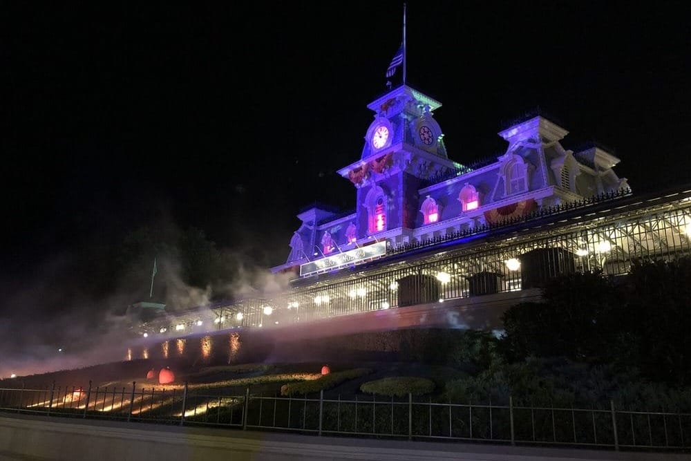 Spooky Magic Kingdom Entrance
