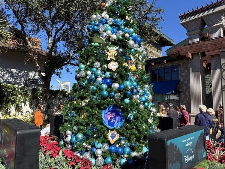 Christmas at Disney World Disney+ Tree