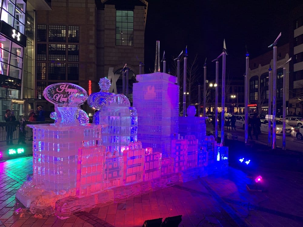 Ice Sculptures in Boston Winter