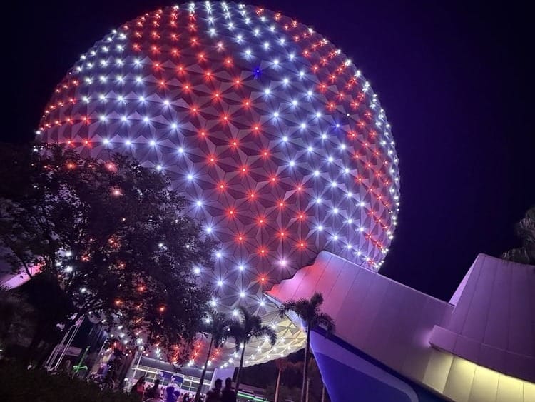 Spaceship Earth Christmas at Disney World