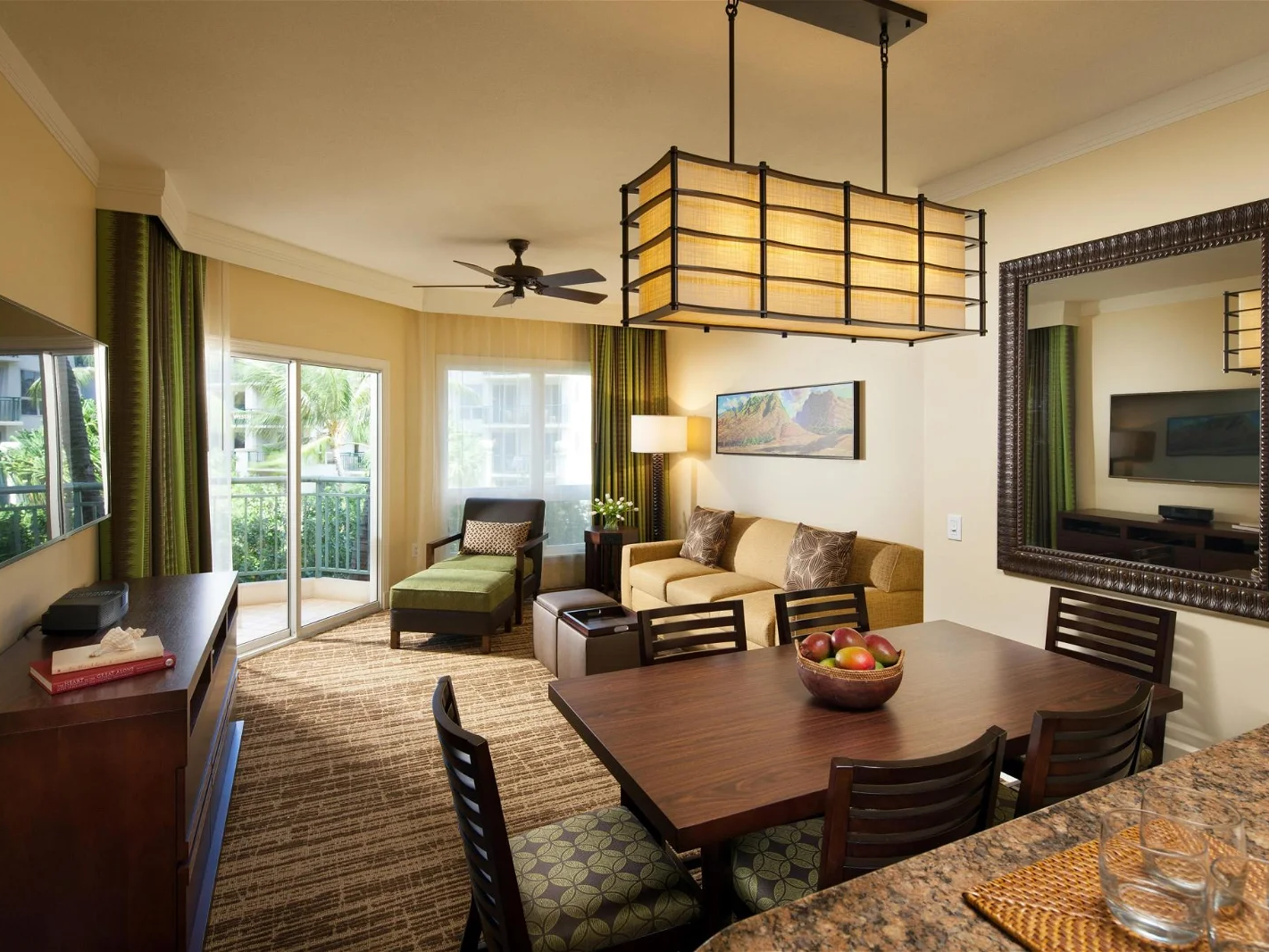 The Westin Ka'anapali Ocean Resort Villas Living and Dining Area