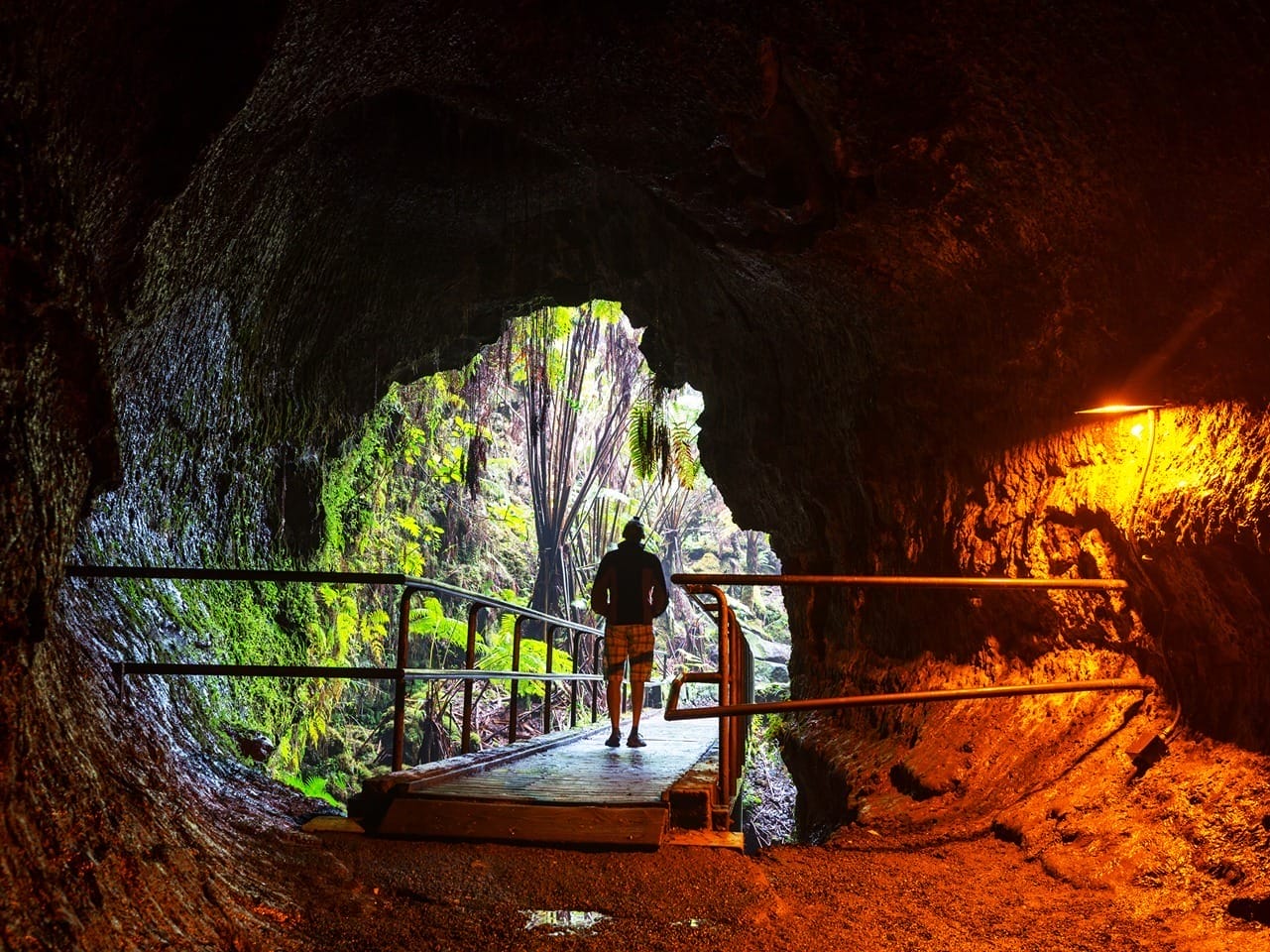 Best Places to Visit in January: Thurston Lava Tube In Hawaii Volcanoes National Park